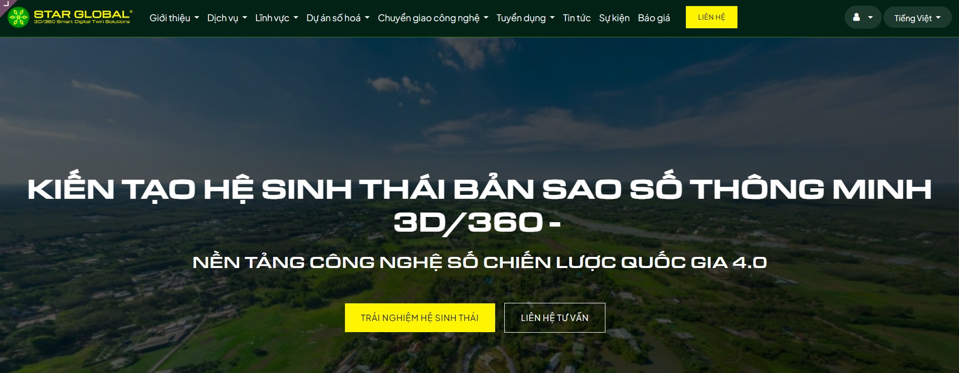 Trang chủ Star Global - Kiến tạo hệ sinh thái bản sao số thông minh 3D/360